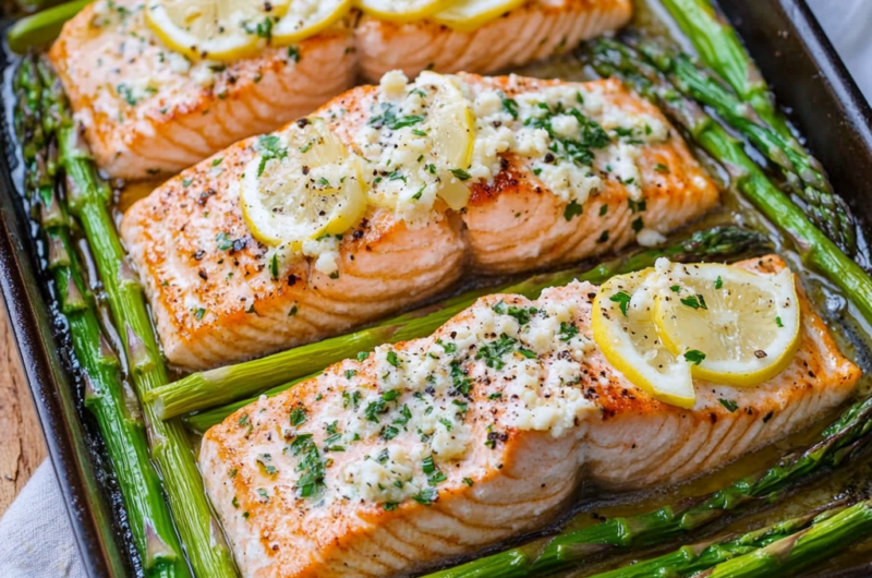 One-Pan Salmon and Asparagus Recipe