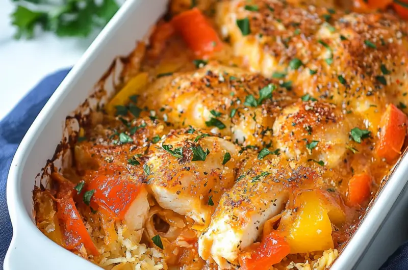 Baked Tilapia and Vegetable Casserole