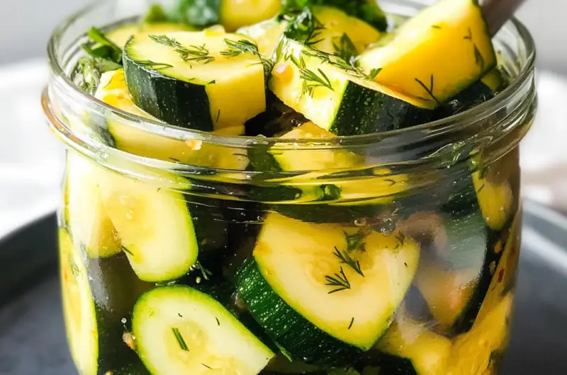 Quick Pickled Zucchini Recipe
