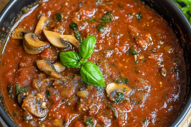 Mushroom Marinara Sauce Recipe