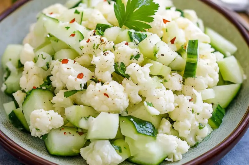Cauliflower Cucumber Salad