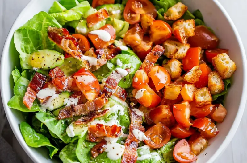 BLT Salad with the Best Dressing