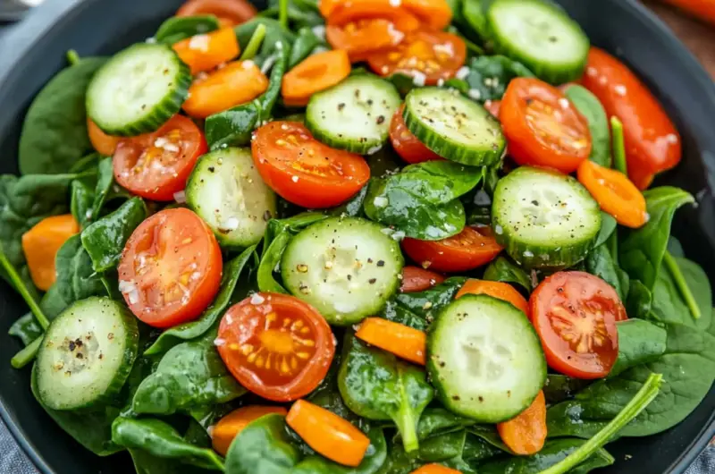 Spinach Salad with Balsamic Vinaigrette