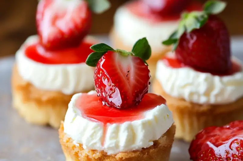 Mini Strawberry Cheesecakes Recipe