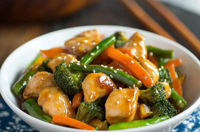 Orange Chicken and Vegetable Stir Fry
