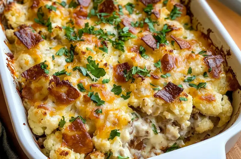 Loaded Cauliflower Casserole Recipe