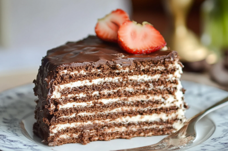 Chocolate Spartak Cake Recipe
