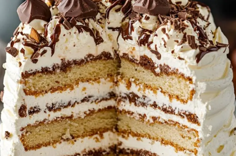 Almond Nutella Cake Recipe (Dacquoise)