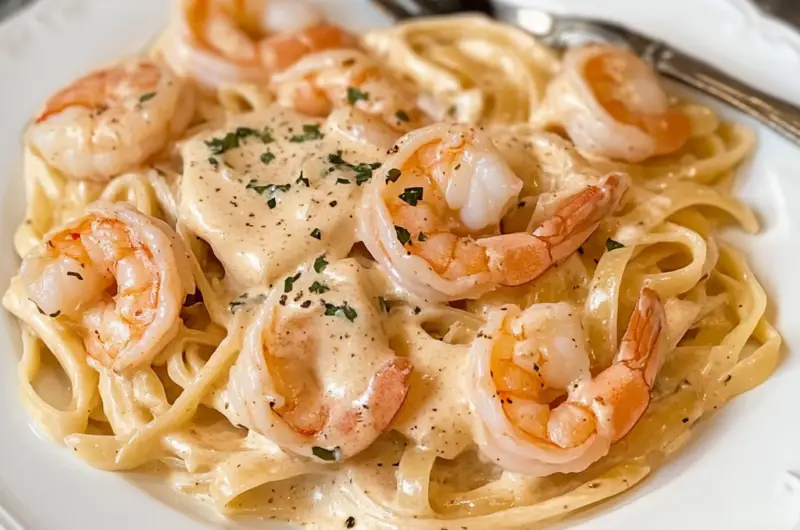 Creamy Shrimp Alfredo Pasta Recipe