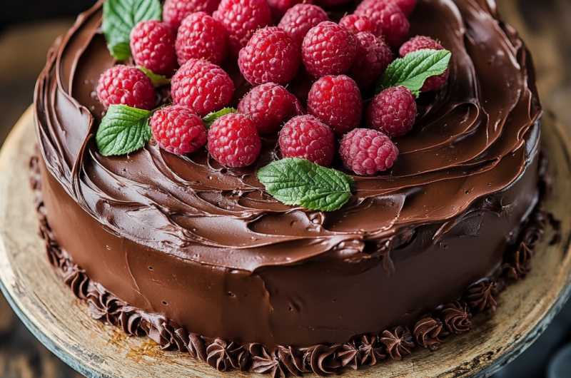 Poppy Seed Sour Cream Cake with Custard Cream