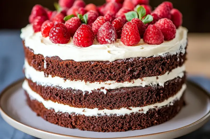 Chocolate Layer Cake with Creme Chantilly Frosting