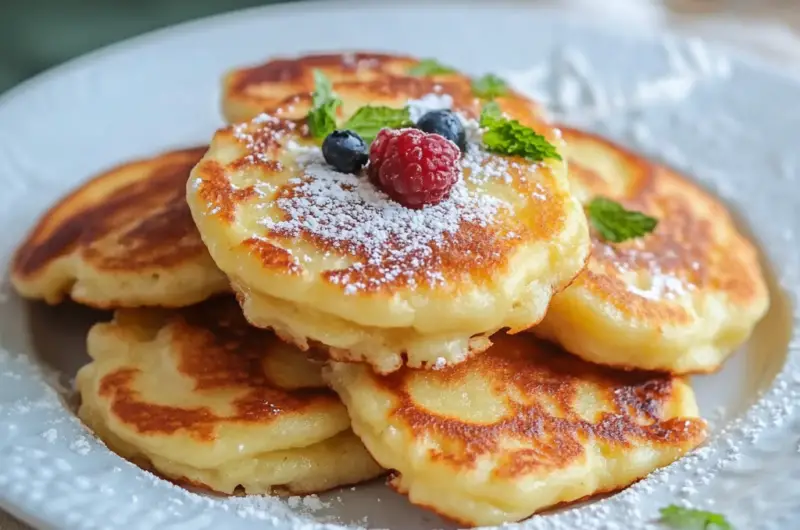 Ukrainian Syrniki Recipe (Cheese Pancakes)