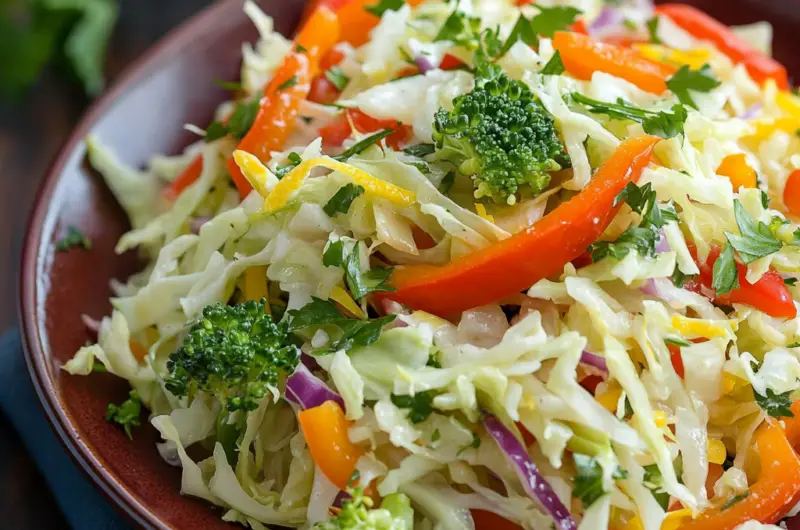 Cabbage and Bell Pepper Salad