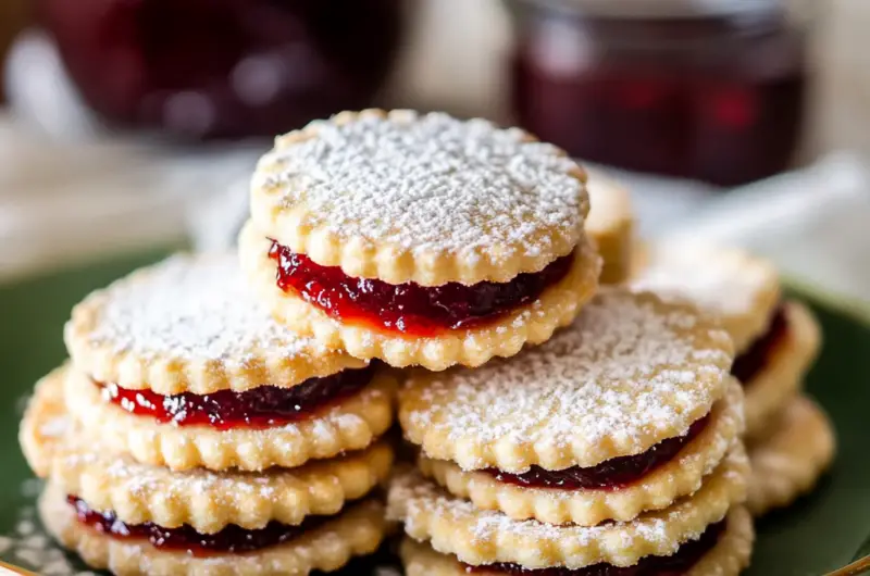 Jam Filled Sandwich Cookies (Zirochki)