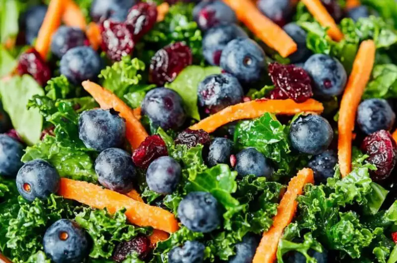 Blueberry Kale Salad (A Make-Ahead Recipe)
