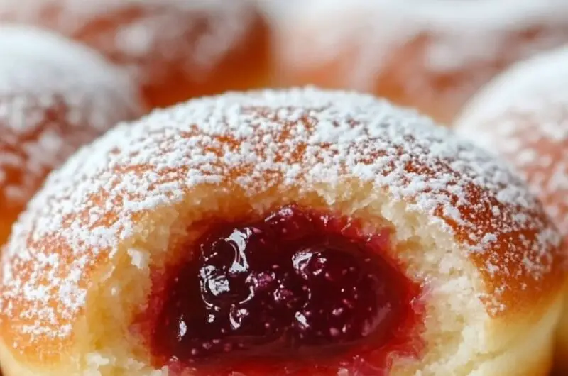 Baked Donuts Filled with Jelly