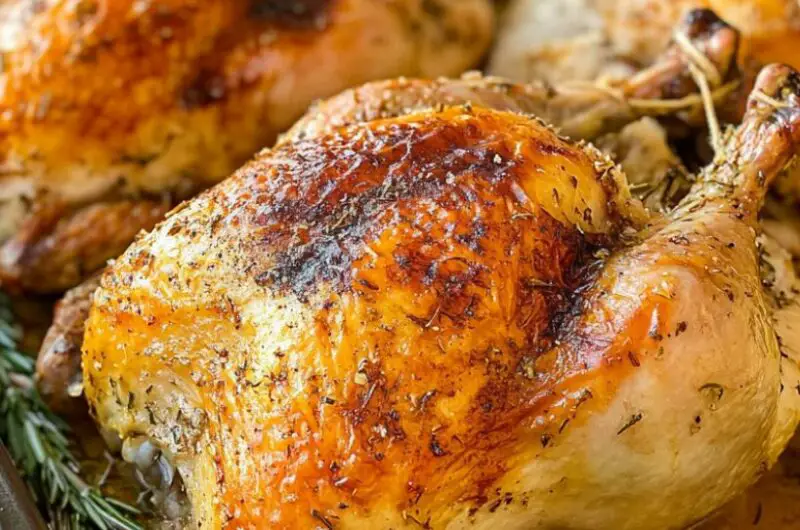 Two Whole Roasted Chickens with Gravy