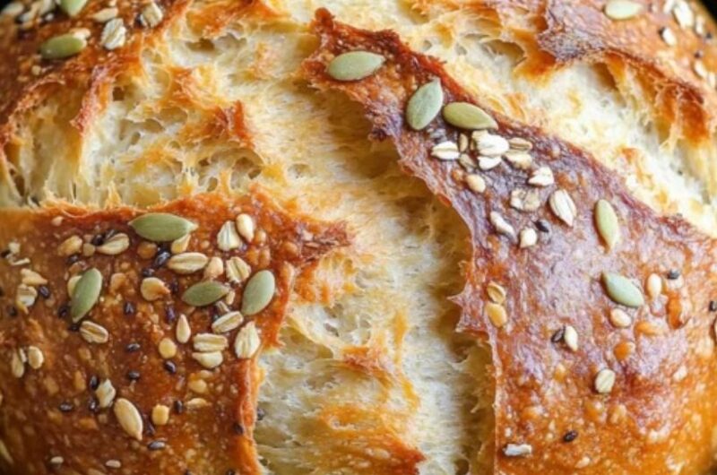 Easy 5-Seed Dutch Oven Bread Recipe