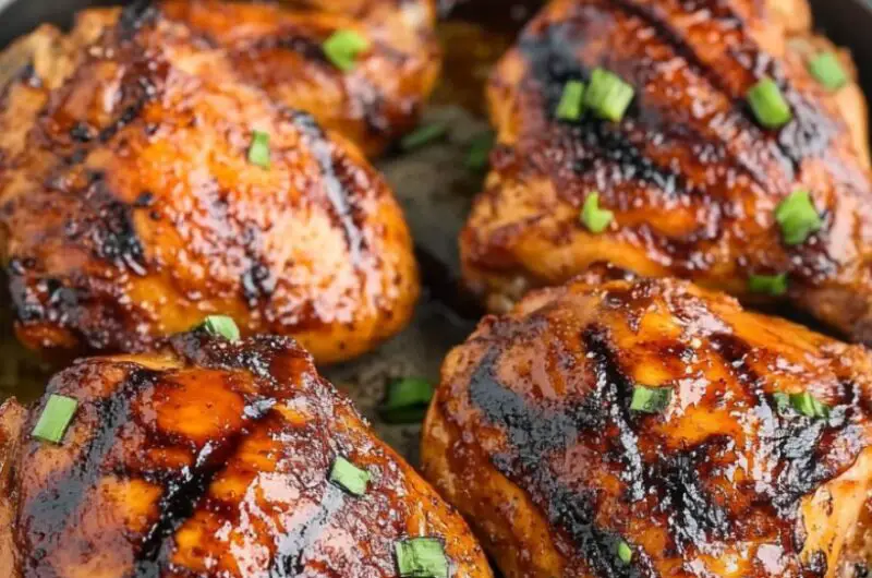 Juicy Barbecued Chicken Thighs Recipe
