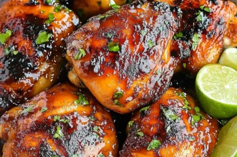 Air Fryer Honey Garlic Chicken Thighs