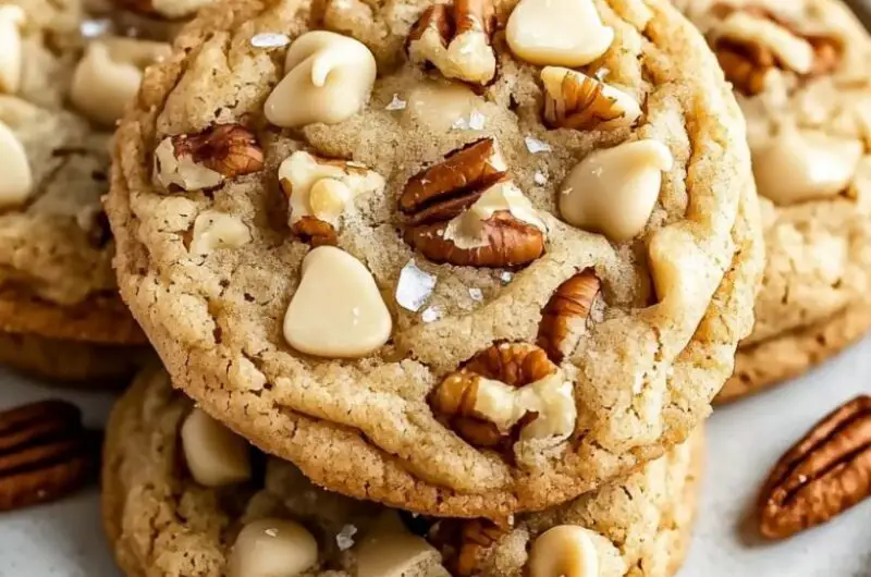 White Chocolate Pecan and Butterscotch Cookies