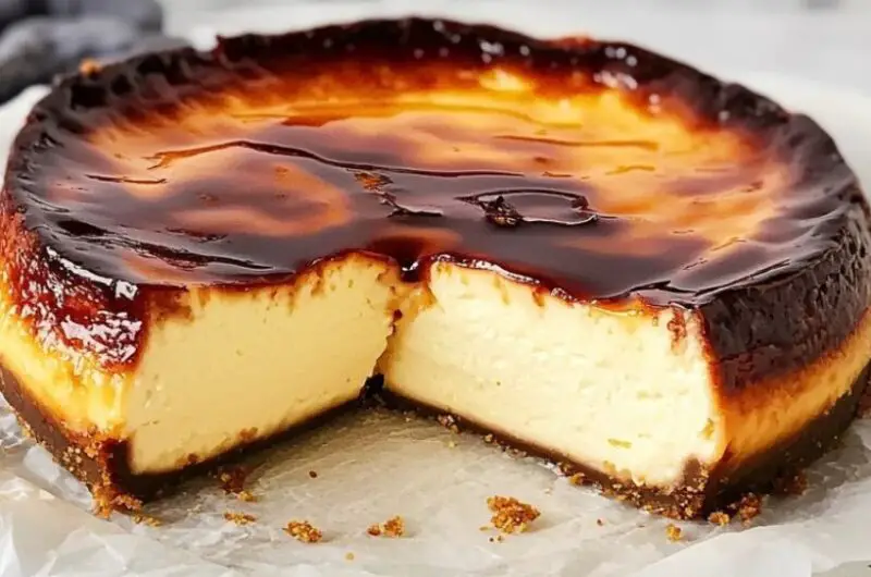 San Sebastian Cheesecake (Burnt Basque Cheesecake)