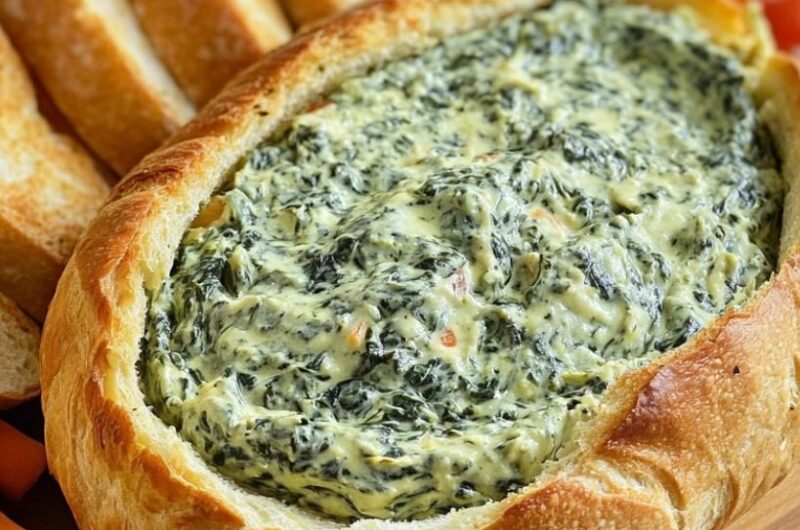 Creamy Spinach Cob Loaf