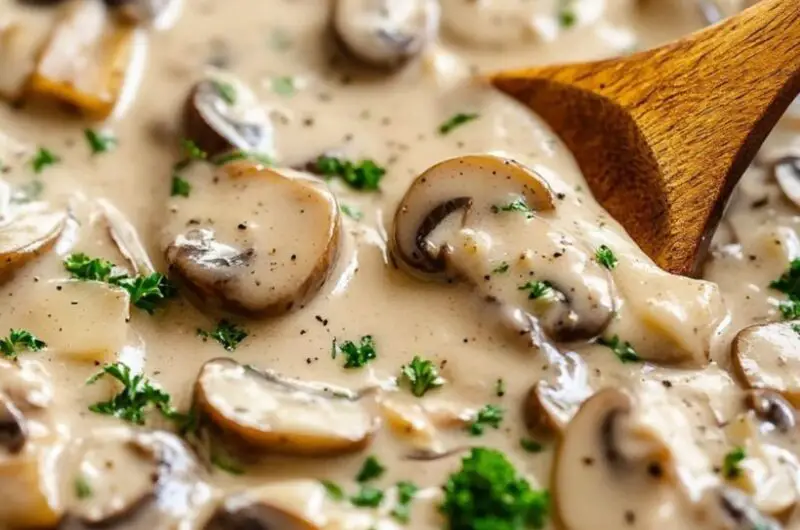 Creamy Mushroom Sauce for Steak