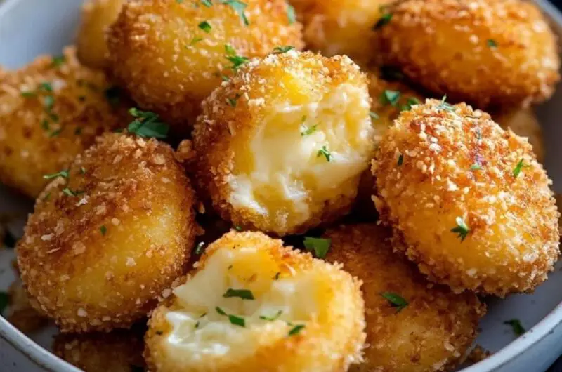 Baked Potato Croquettes with Cheese