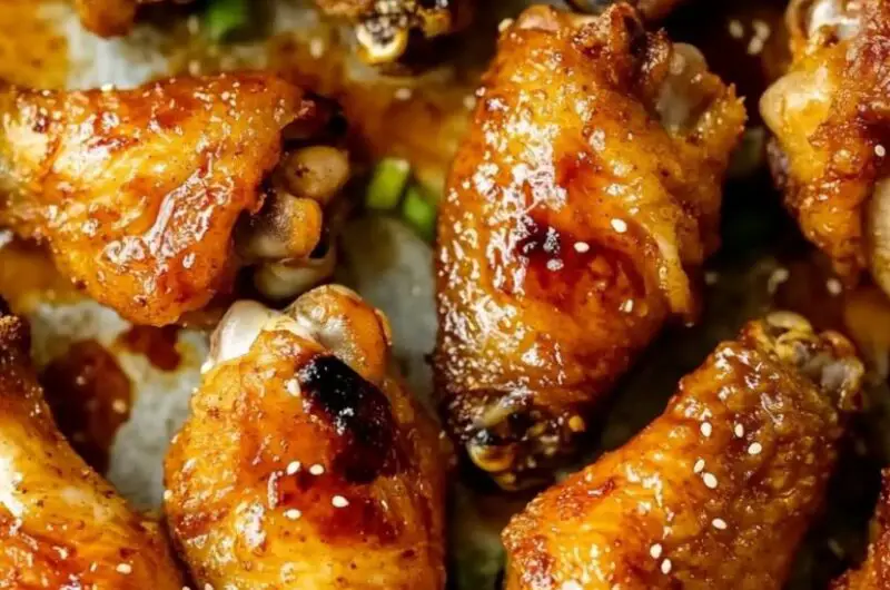 Sticky and Crispy Asian Chicken Wings
