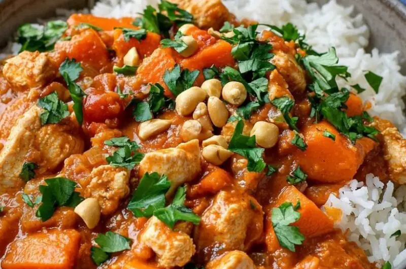 Chicken, Sweet Potato and Peanut Stew