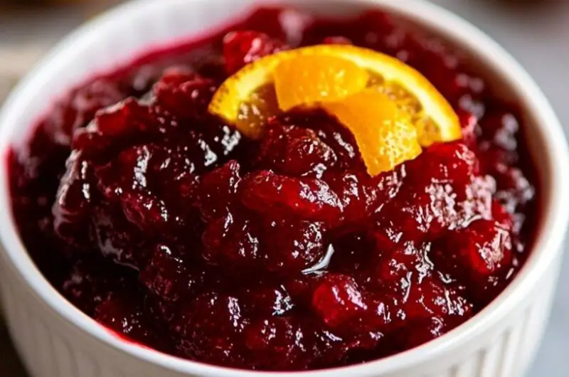 Cranberry Sauce with Orange and Port