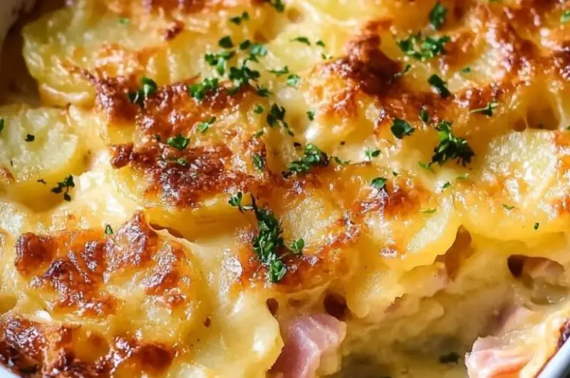 Scalloped Potatoes with Ham and Cheese