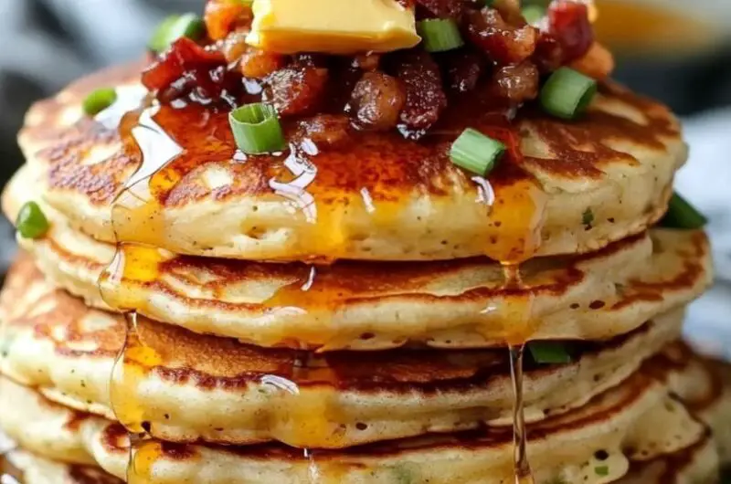 Savoury Dinner Pancakes with Chilli Butter