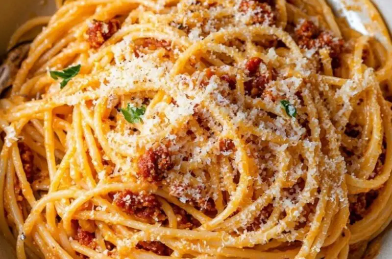 One-Pan Chorizo Spaghetti