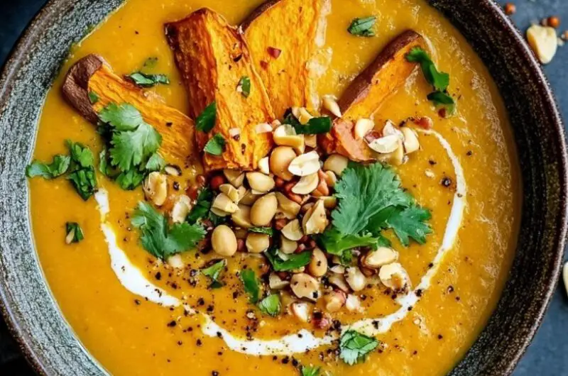 Spicy Parsnip and Sweet Potato Soup