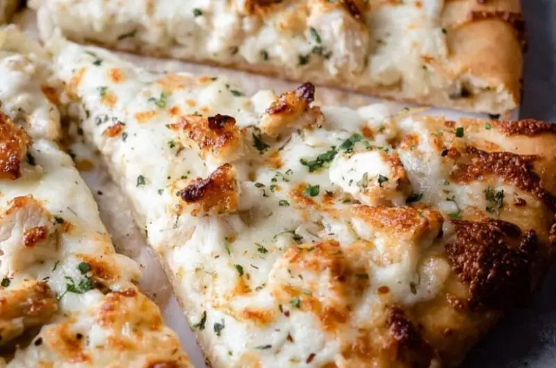 Chicken Alfredo Pizza
