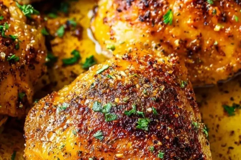 Crispy Baked Chicken Thighs