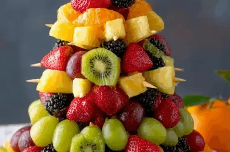 How to Make a Fruit Christmas Tree