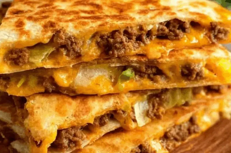 Cheeseburger Quesadillas