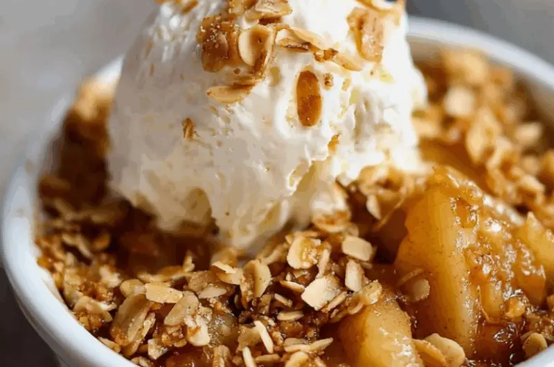 Stovetop Apple Crisp for Two