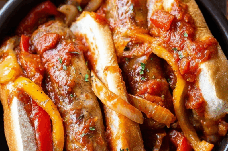 Crock Pot Sausage and Peppers