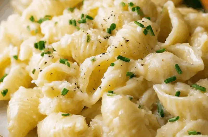 Creamy Garlic Shells