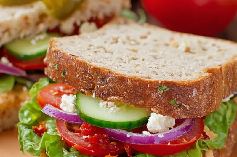 Copycat Panera Mediterranean Veggie Sandwich