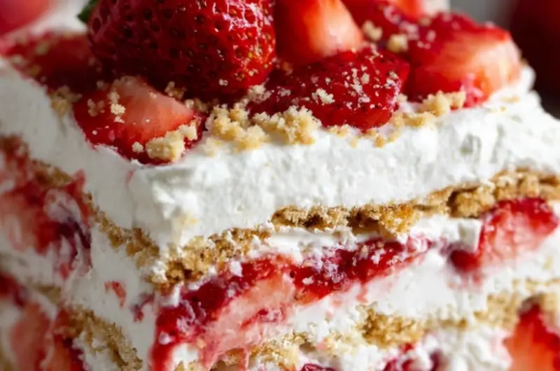 Strawberry Shortcake Icebox Cake