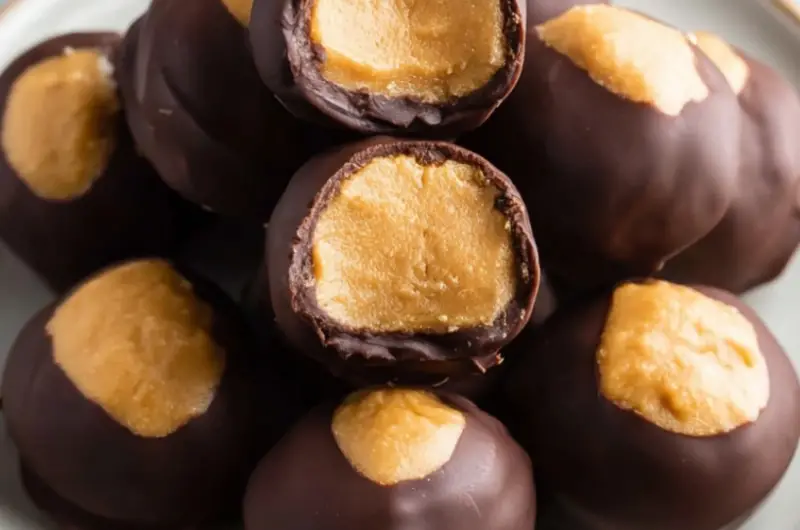 Buckeyes (Chocolate Peanut Butter Balls)
