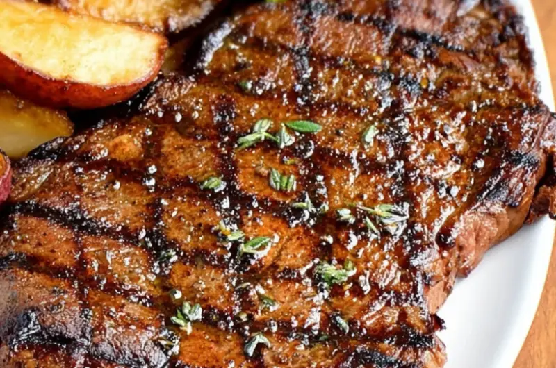 Dijon–Brown Sugar Marinated Steak