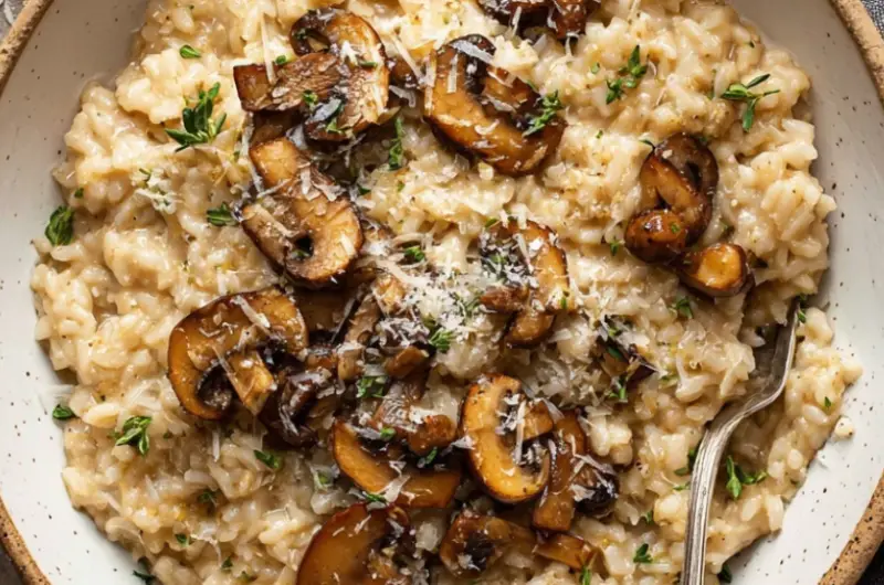 Easy Mushroom Risotto