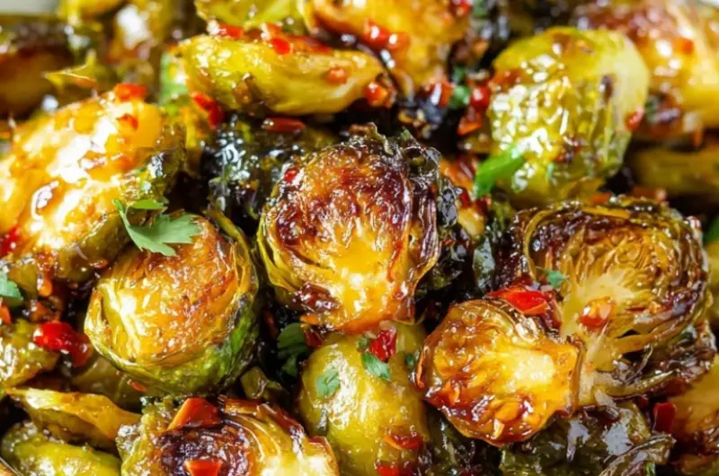 Sweet Chili Roasted Brussels Sprouts