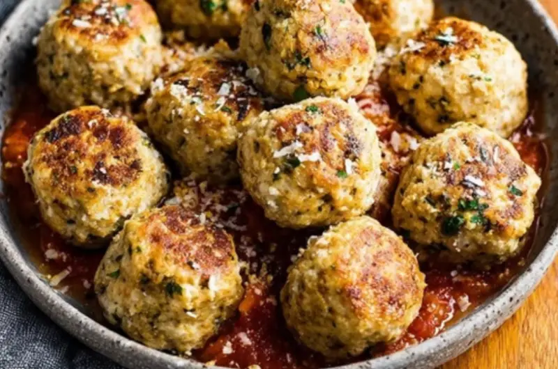 Easy Baked Chicken Meatballs